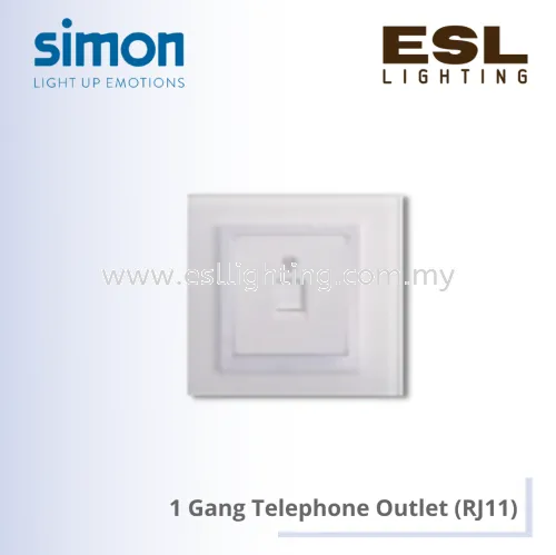 SIMON V8 SERIES 1 Gang Telephone Outlet (RJ11) - 80480