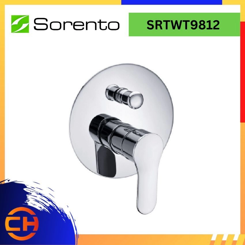SORENTO BATHROOM SHOWER MIXER TAPS SRTWT9812 Concealed Bath & Shower Mixer with Diverter ( L160MM x W55 - 72MM x H160MM ) 