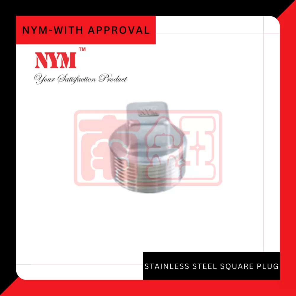 NYM - Stainless Steel Square Plug (SS304)