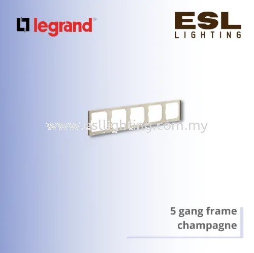 Legrand Galion™  5 gang frame champagne