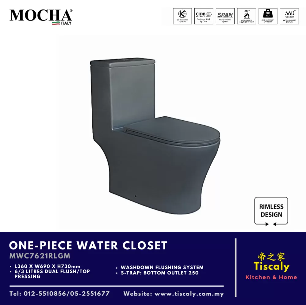 MOCHA ONE-PIECE WATER CLOSET MWC7621RLGM