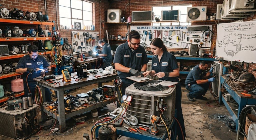 HVAC maintenance workshop