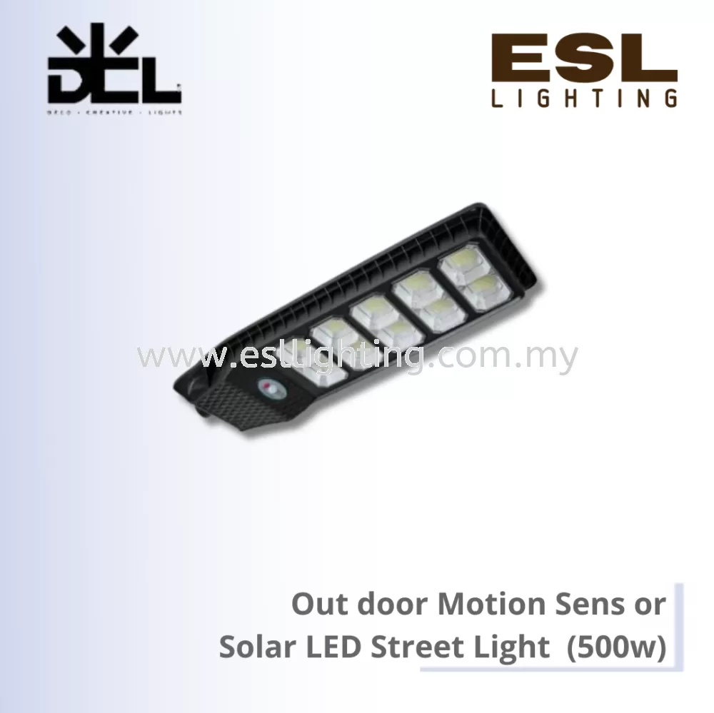 DCL Outdoor Motion Sensor Solar LED Street Light (500w) - DJV-99150-500W