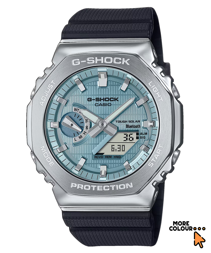 GBM-2100 | G-Shock Metal Case Octagonal "CasiOak"
