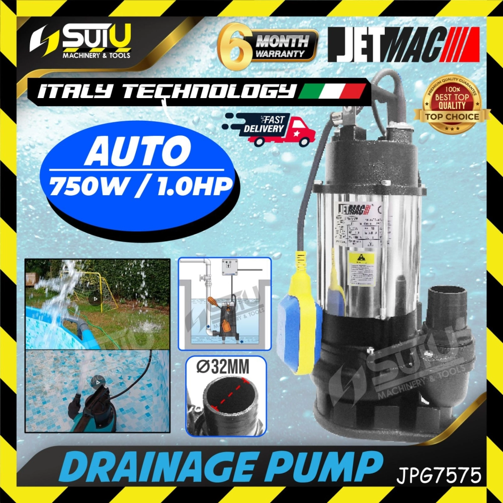 JETMAC JPG7575 1HP Drainage Pump 750W