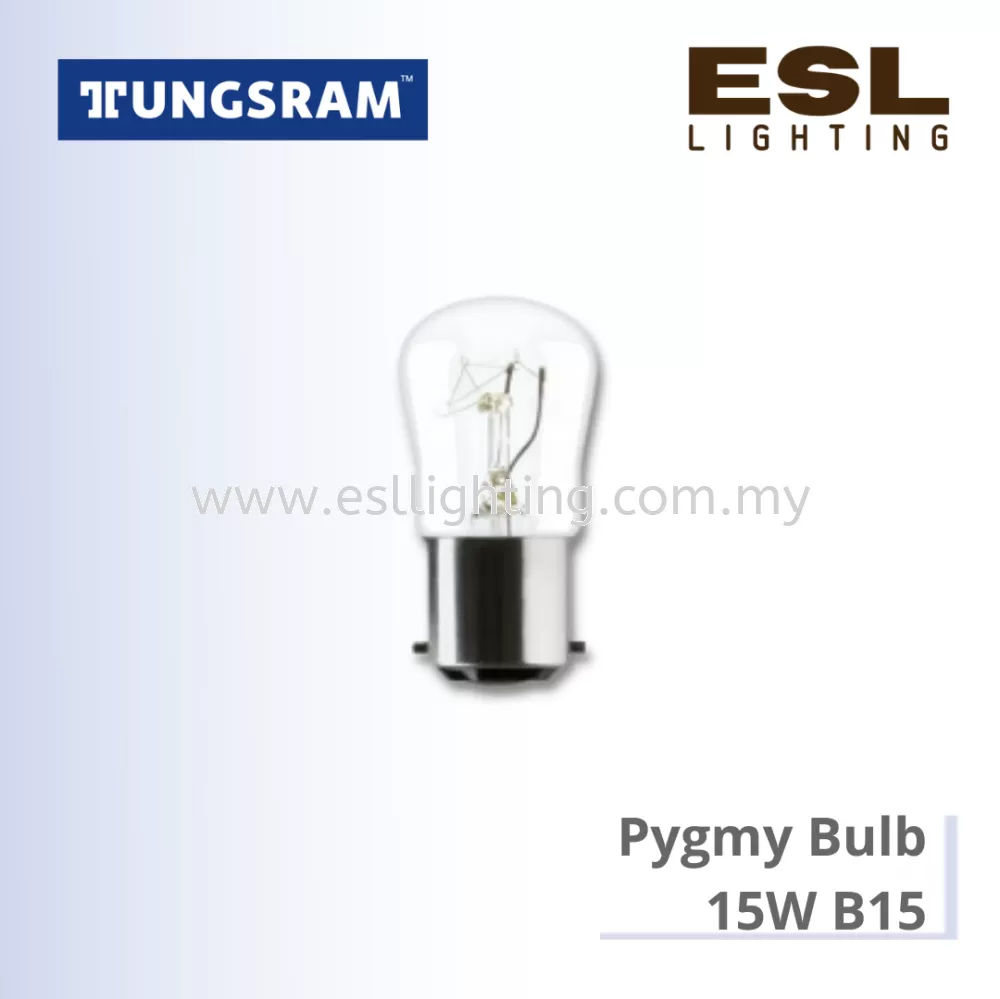 TUNGSRAM LED BULB - INCANDESCENT PYGMY BULB B15 15W - 93112566