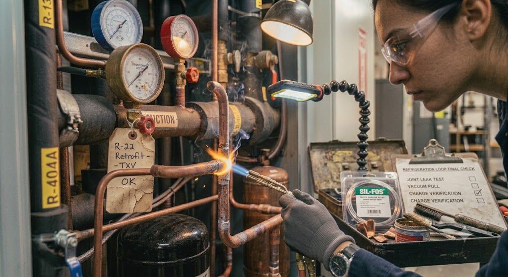 refrigeration copper joint silver brazing