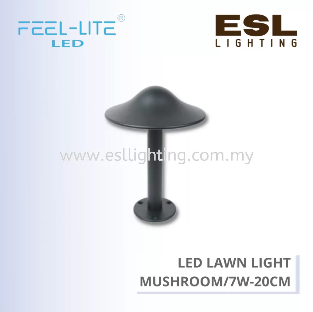 FEEL LITE LED LAWN LIGHT 7W - MUSHROOM/7W - 20CM IP65
