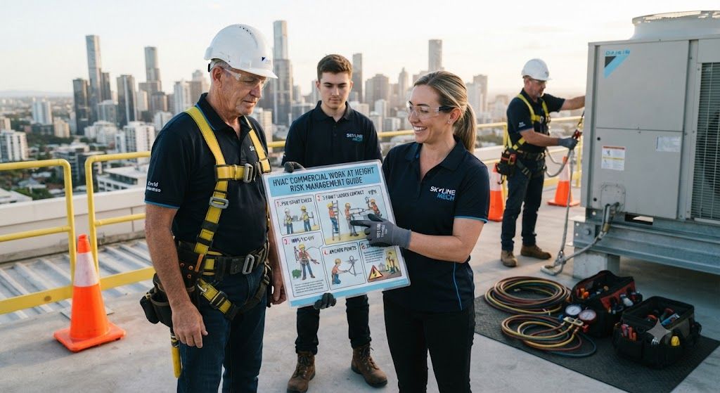 HVAC commercial work at height risk management guide