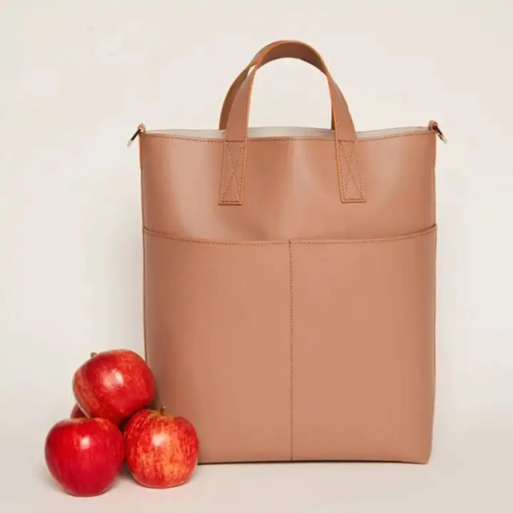 Eco Friendly Apple Skin Leather Tote Bag