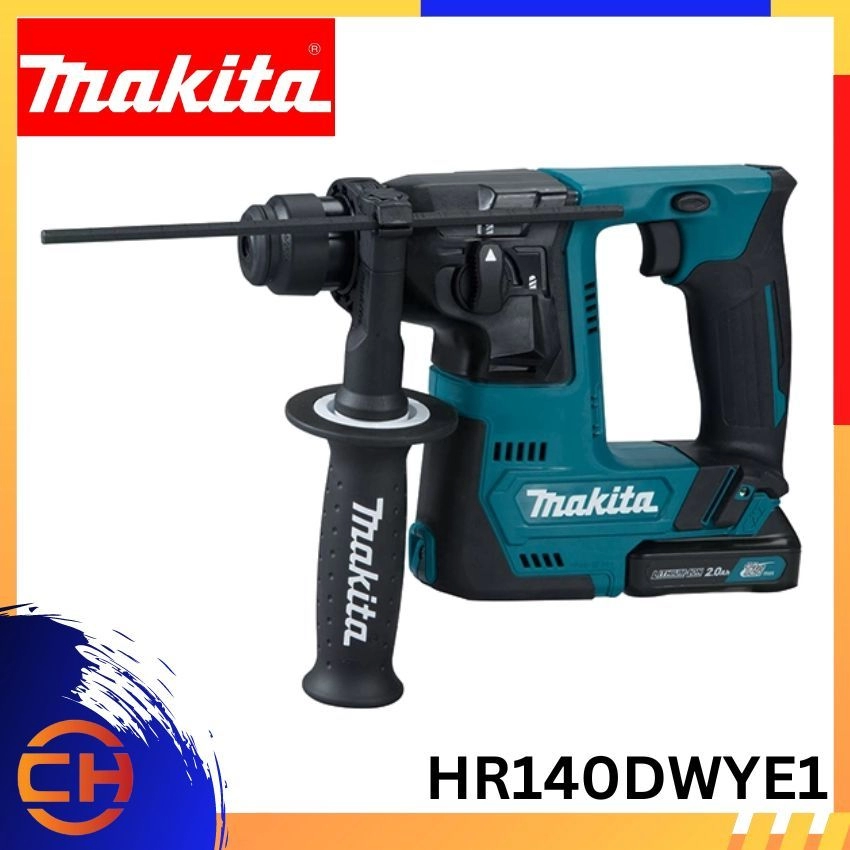 Makita HR140DWYE1 14 mm (9/16") 12Vmax Cordless Rotary Hammer