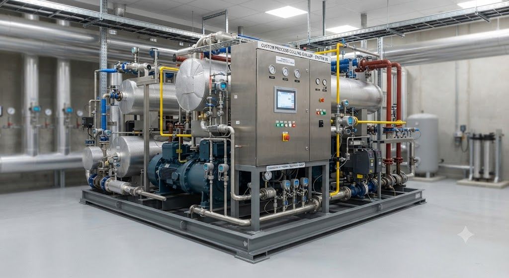 Custom process cooling chiller design