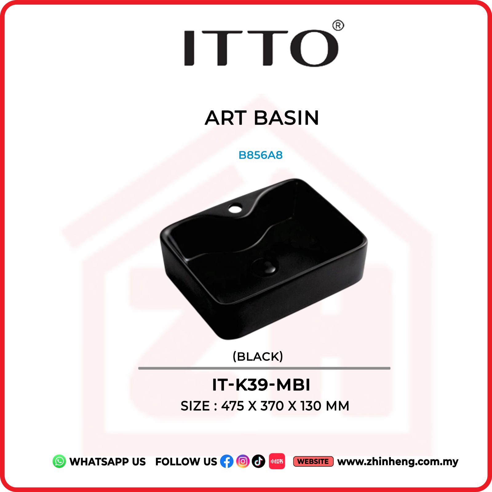 ITTO ART BASIN IT-K39-MBI