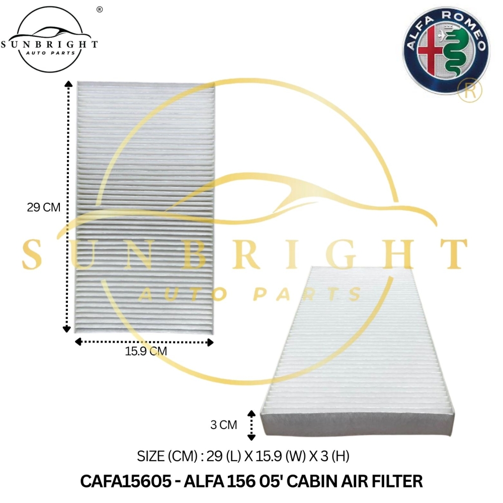 CAFA15605 - ALFA 156 05'CABIN AIR FILTER