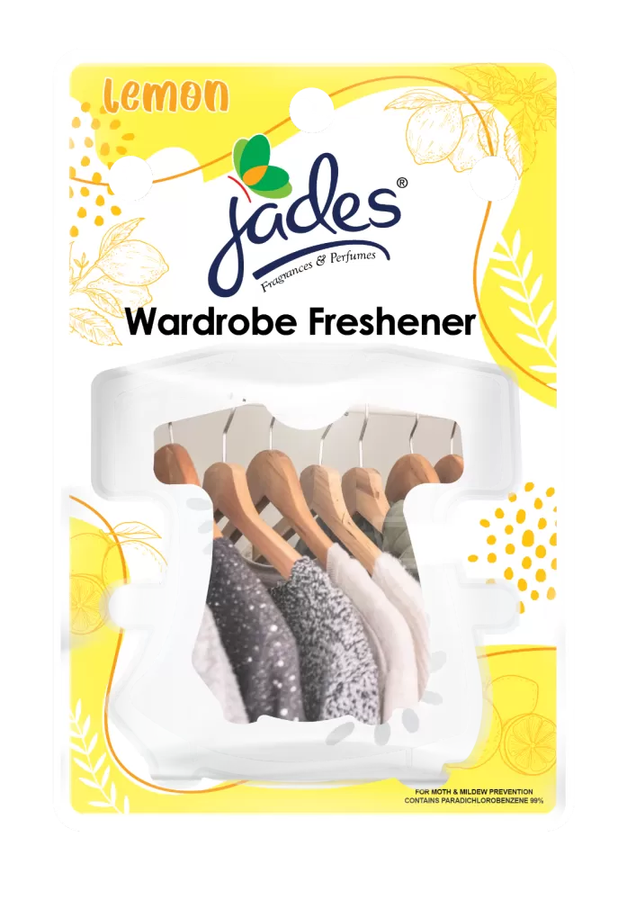 Jades Wardrobe Freshener 120gm - Lemon (Mothballs / Ubat Gegat)