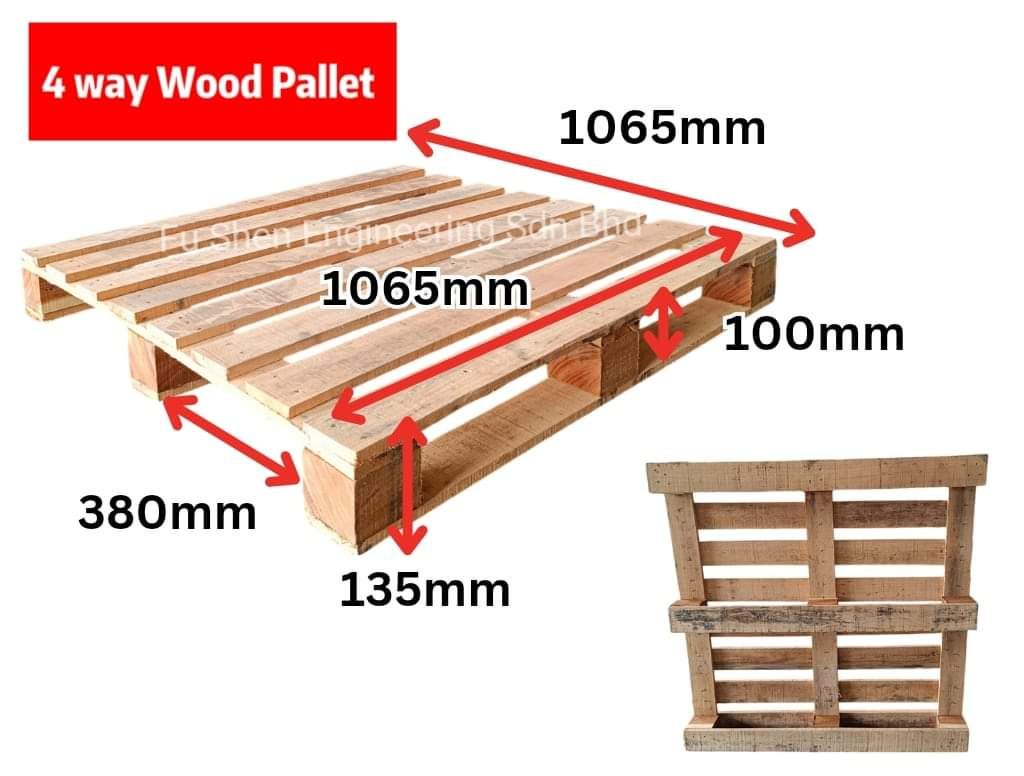 FUSHEN 4 Way Wooden Pallet