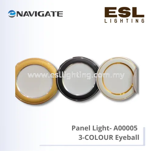 NAVIGATE Panel Light A00005 3-Colour Eyeball - NT-OY6W-6W-LW / NT-OY6W-6W-LB / NT-OY6W-6W-LG