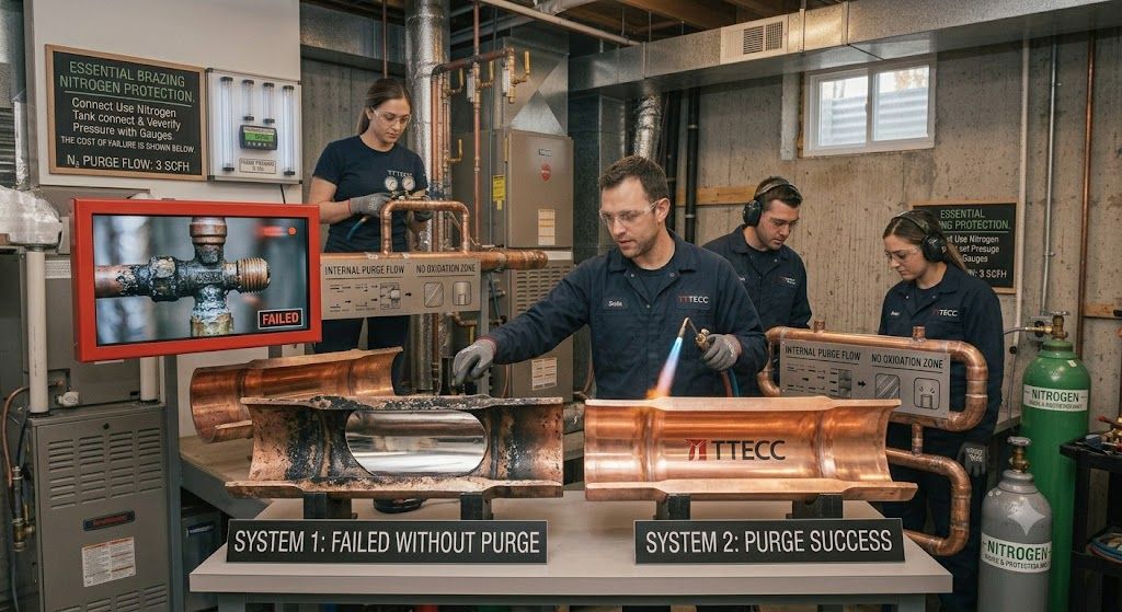 nitrogen purging brazing HVAC