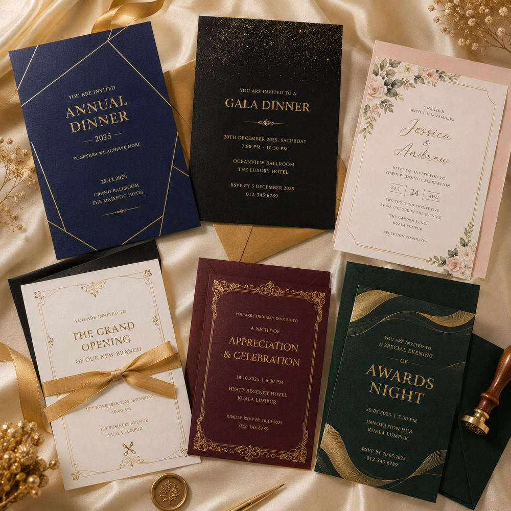 Custom Invitation Card Printing | Premium Event, Corporate & Celebration Invitations