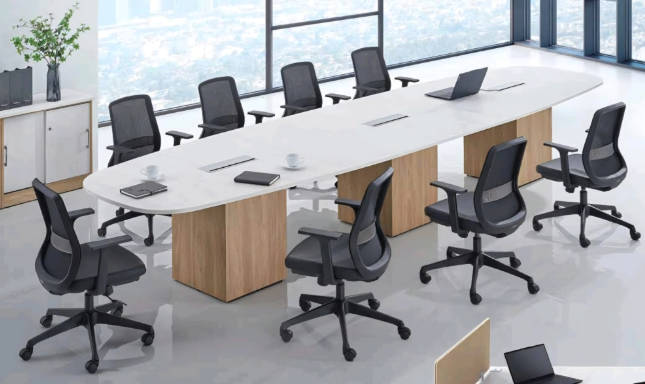 BOAT SHAPE MEETING TABLE HOS_MP6BS3612