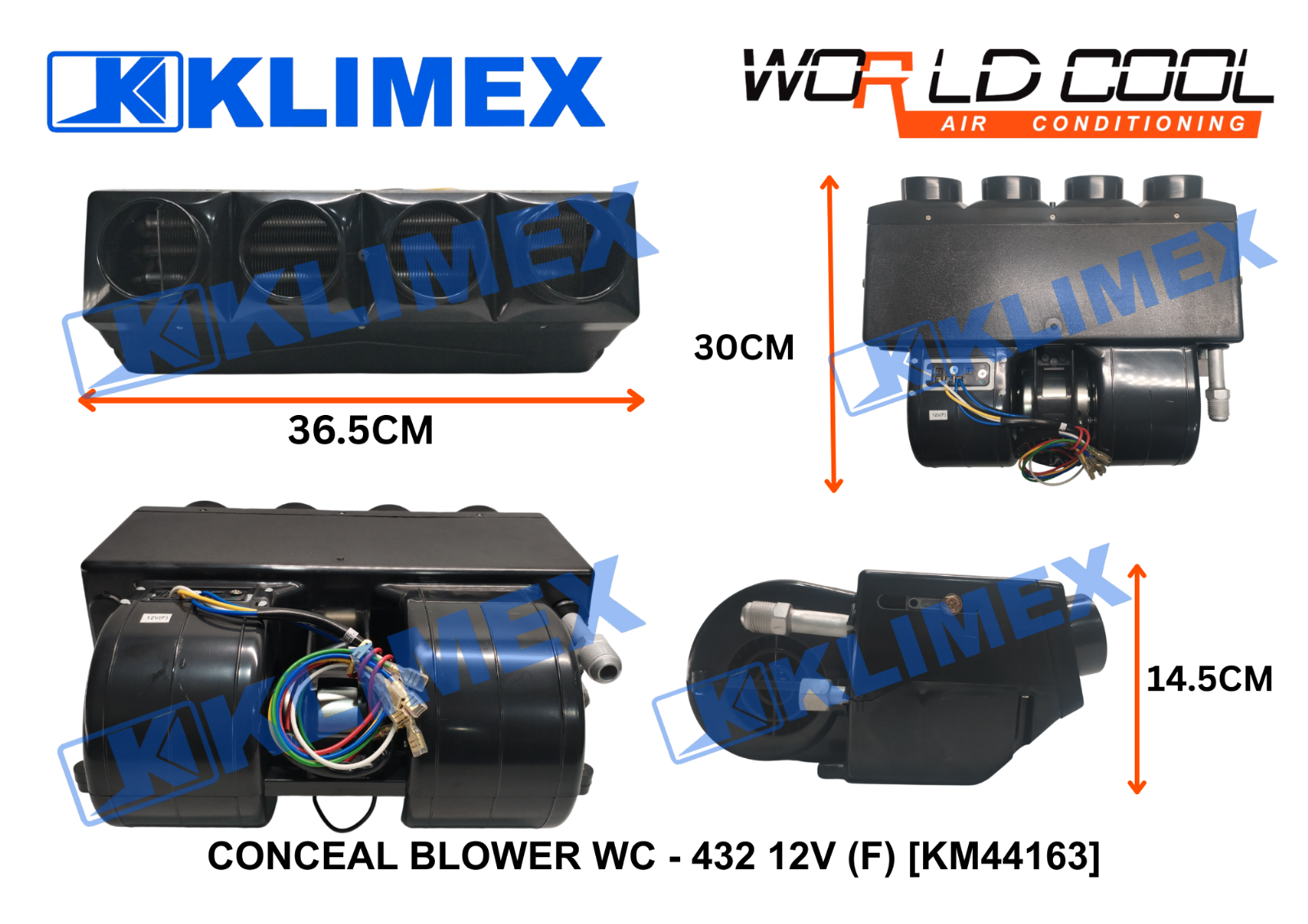 CONCEAL BLOWER WC - 432 12V (F) [KM44163]