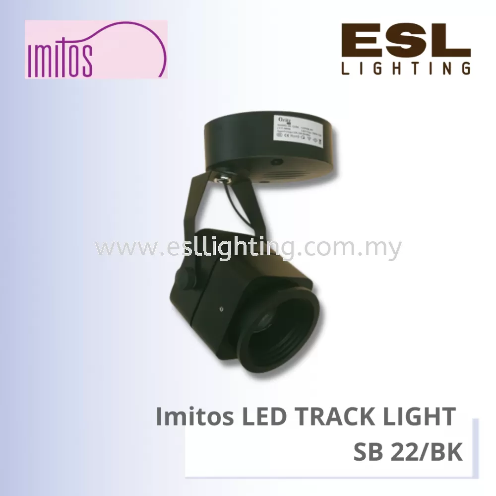 IMITOS Oritz LED TRACK LIGHT 9W - SB 22/BK