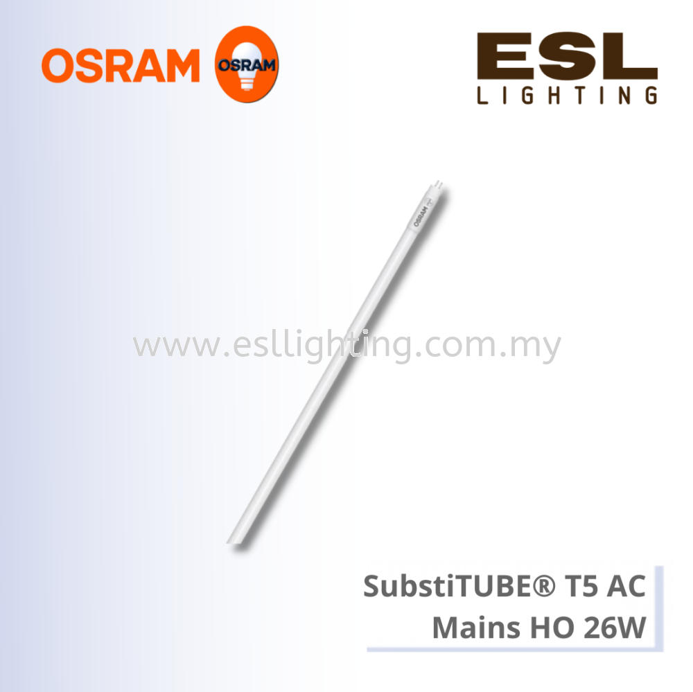 OSRAM SubstiTUBE T5 AC Mains - ST5HO49-1.5M 26W/8XX 220-240V AC / ST5HO54-1.2M 26W/8XX 220-240V AC