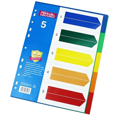 PLASTIC INDEX DIVIDER A4 5-TAB