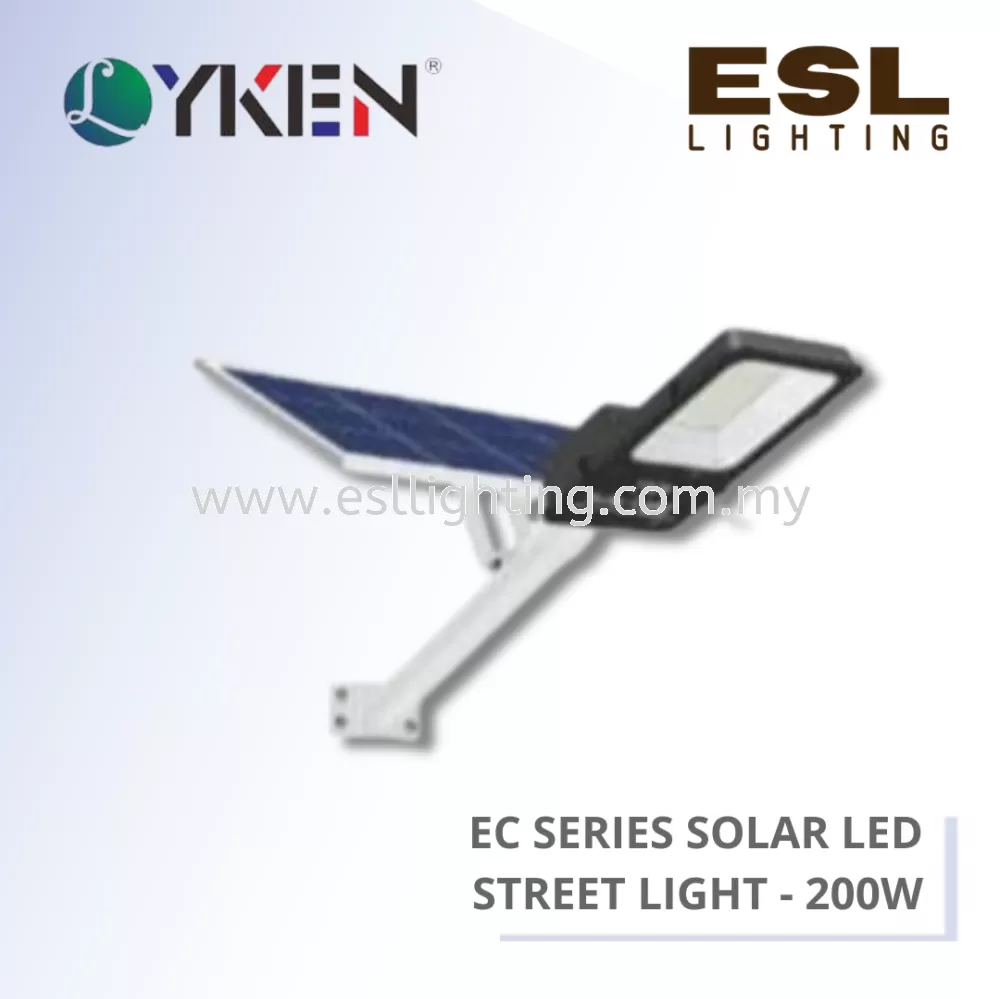 LYKEN EC SERIES SOLAR LED STREET LIGHT 200W - LK-100D-EC 3500lm