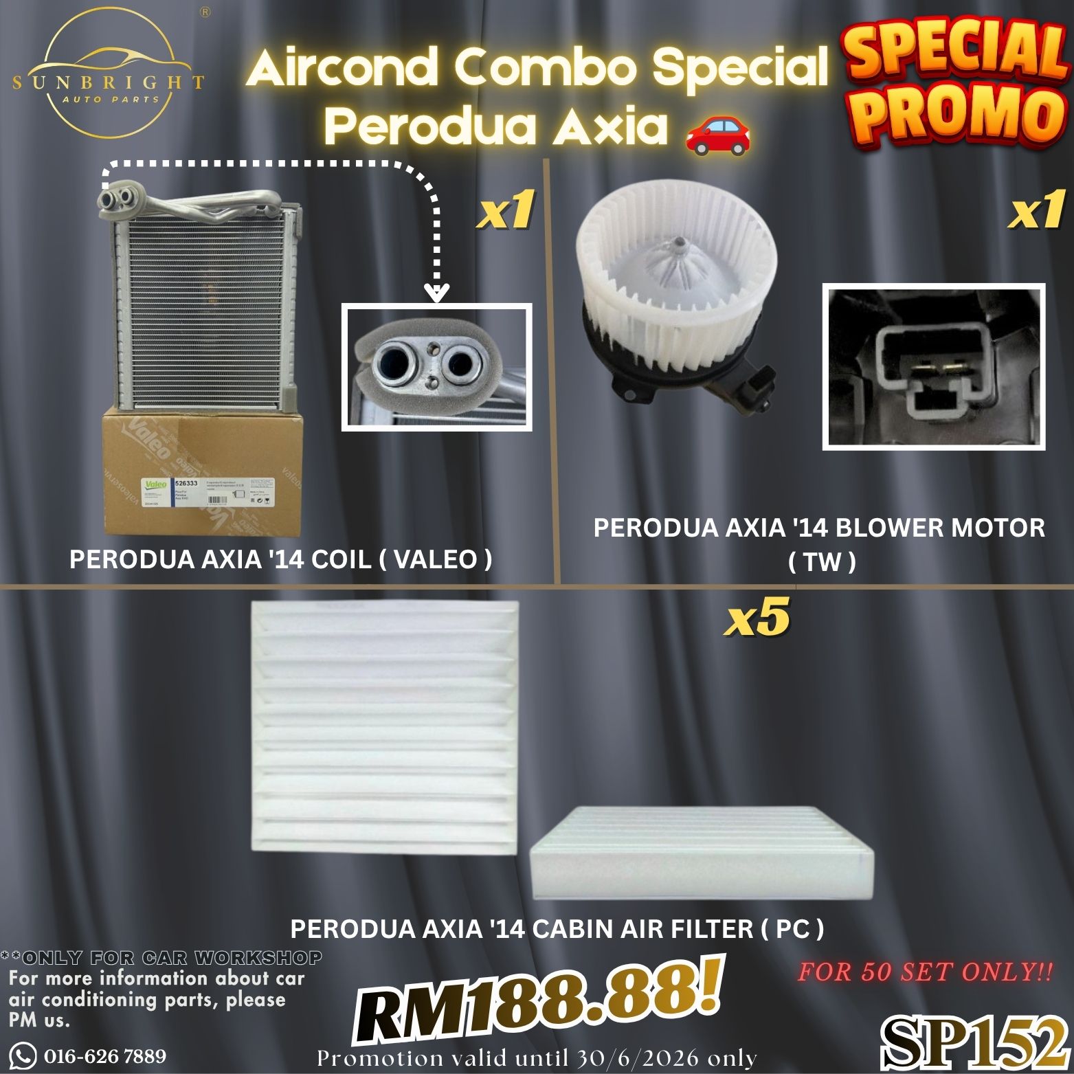 SP152 - Perodua Axia Aircond Combo Special 🔥🚗