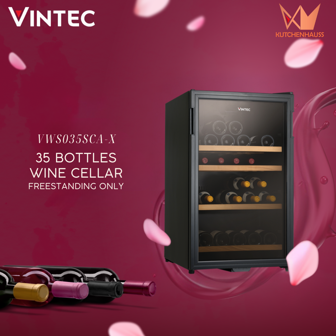 VINTEC - 35 Bottles Freestanding Wine Chiller & Cellar | VWS035SCA-X