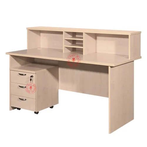 Reception Counter Table c/w mobile 3D - Cashier Counter Table / Receptionist Table / Meja Kaunter