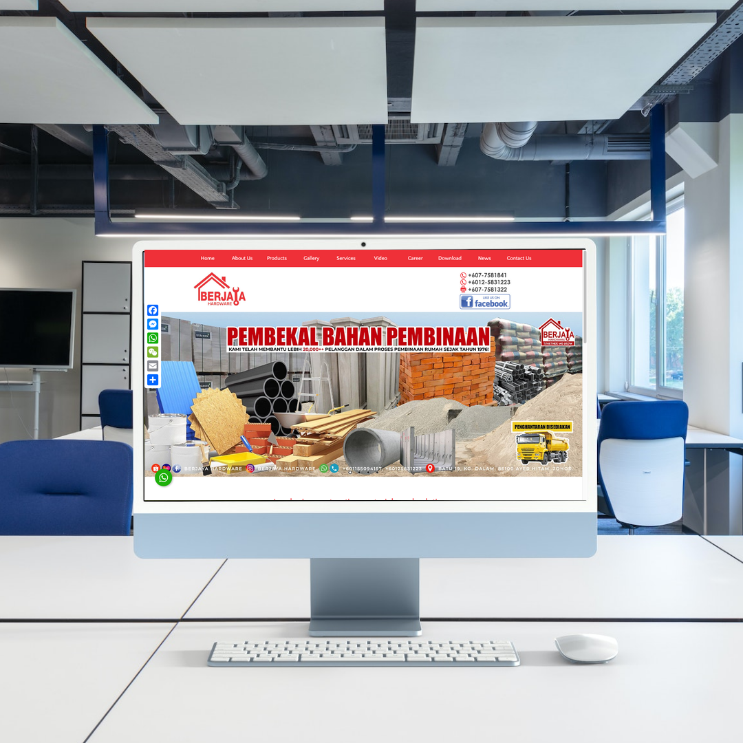 Hardwares Supplier Website Design & SEO Case Study | Johor
