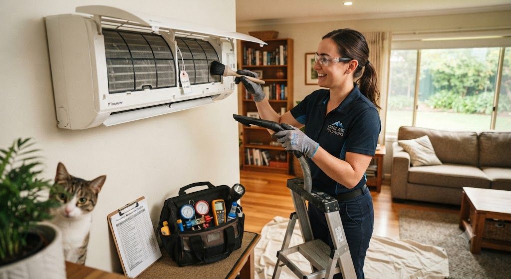 Split air conditioner preventive maintenance