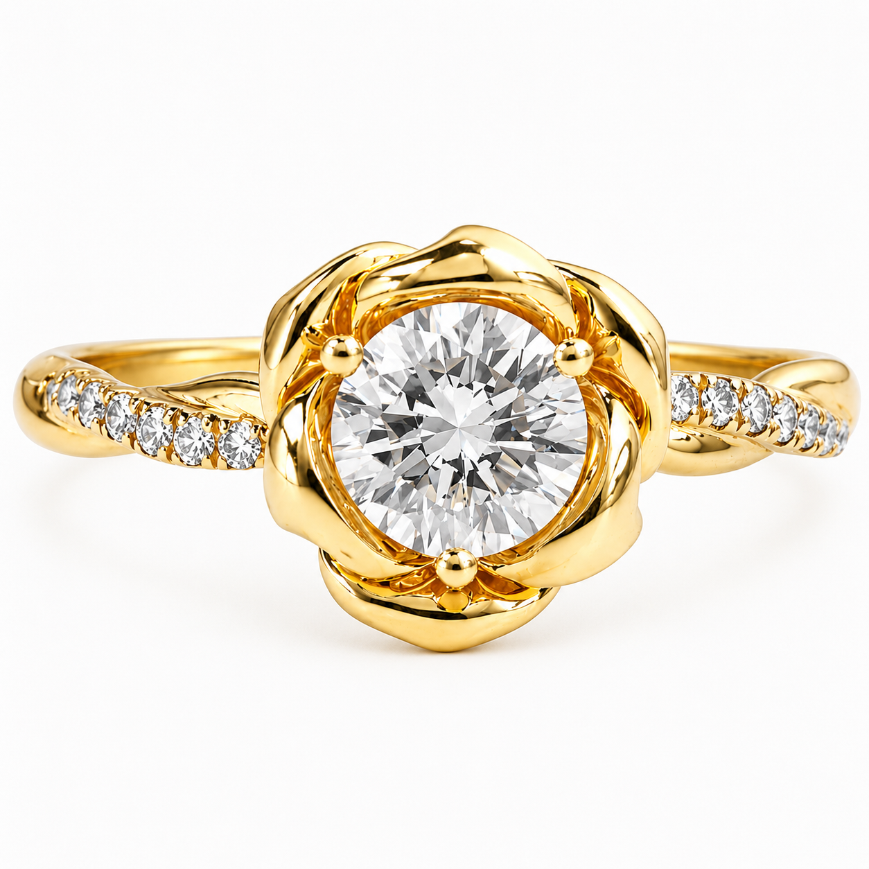 Roman & Co庐 Velmora Bloom Solitaire Engagement Ring