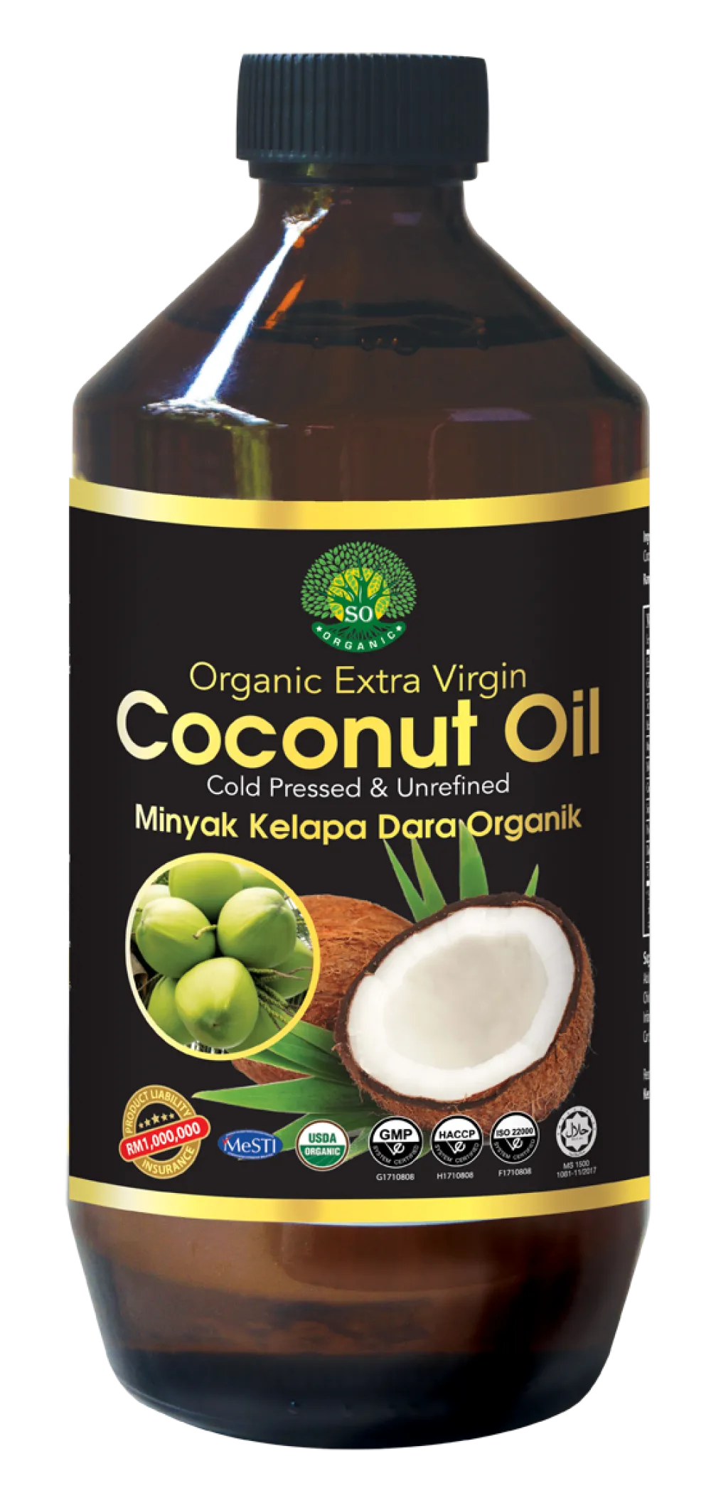 SO Organic Extra Virgin Coconut Oil 500ml