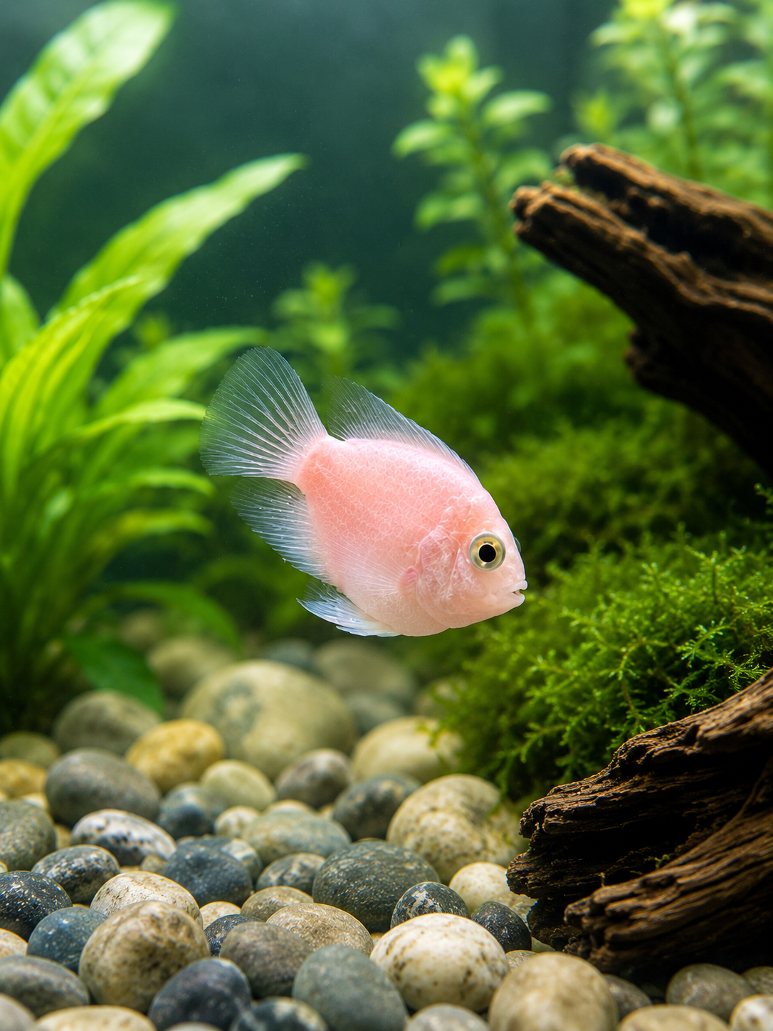 Polar White Parrot Cichlid