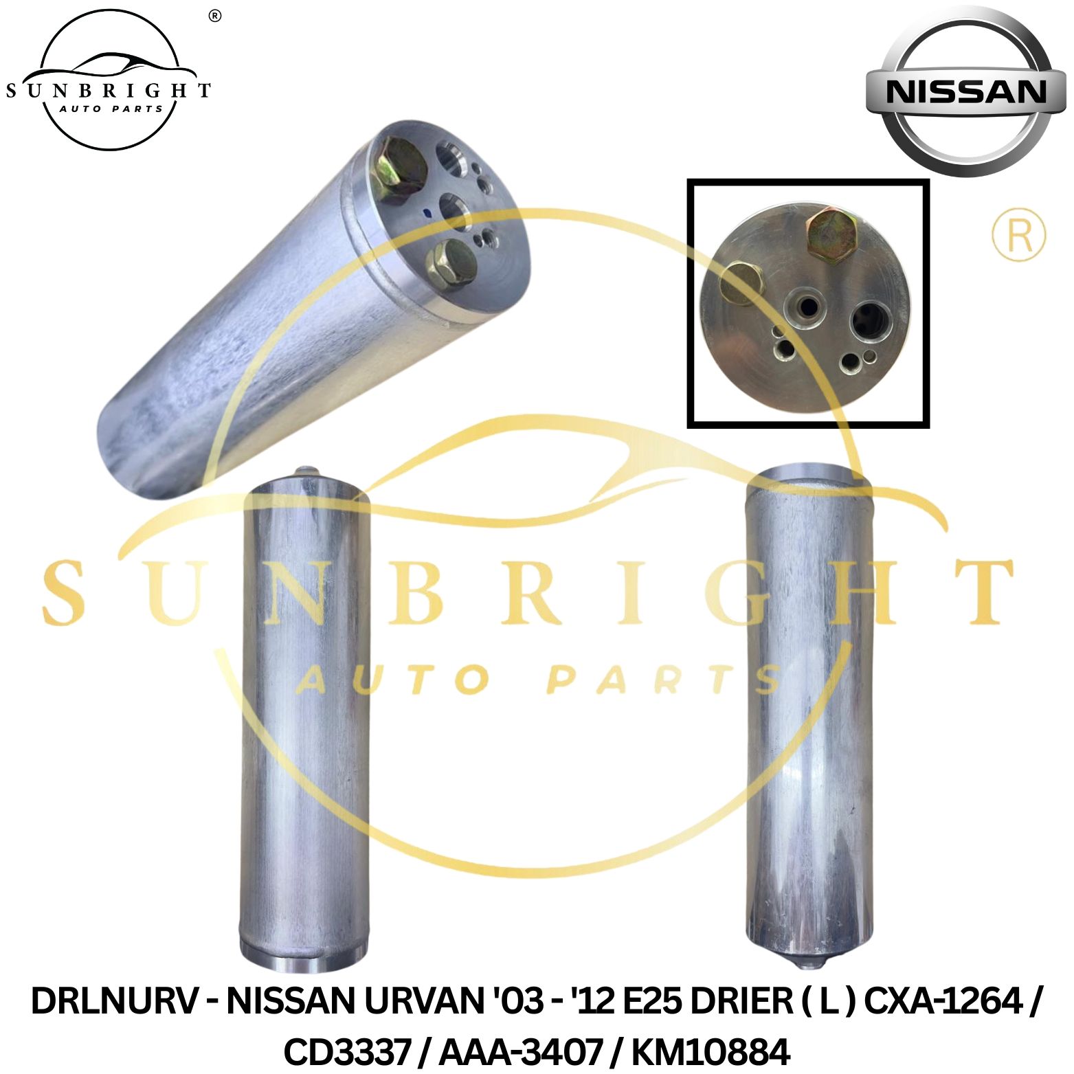 DRLNURV - NISSAN URVAN '03 - '12 E25 DRIER ( L ) CXA-1264 / CD3337 / AAA-3407 / KM10884