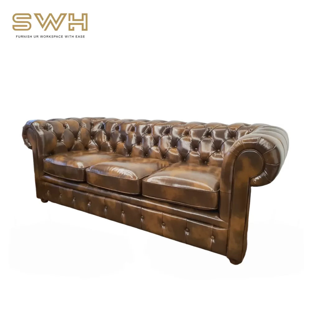 PREMIUM PU Leather SW01 Chesterfield Sofa | Sofa Furniture Store