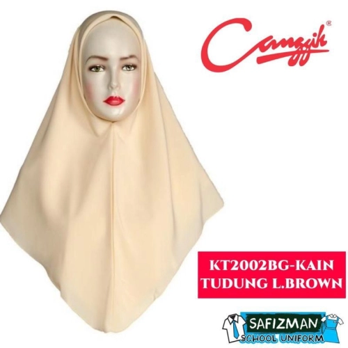 Tudung Canggih Beige MRSM Dua lapis KT2002 BG