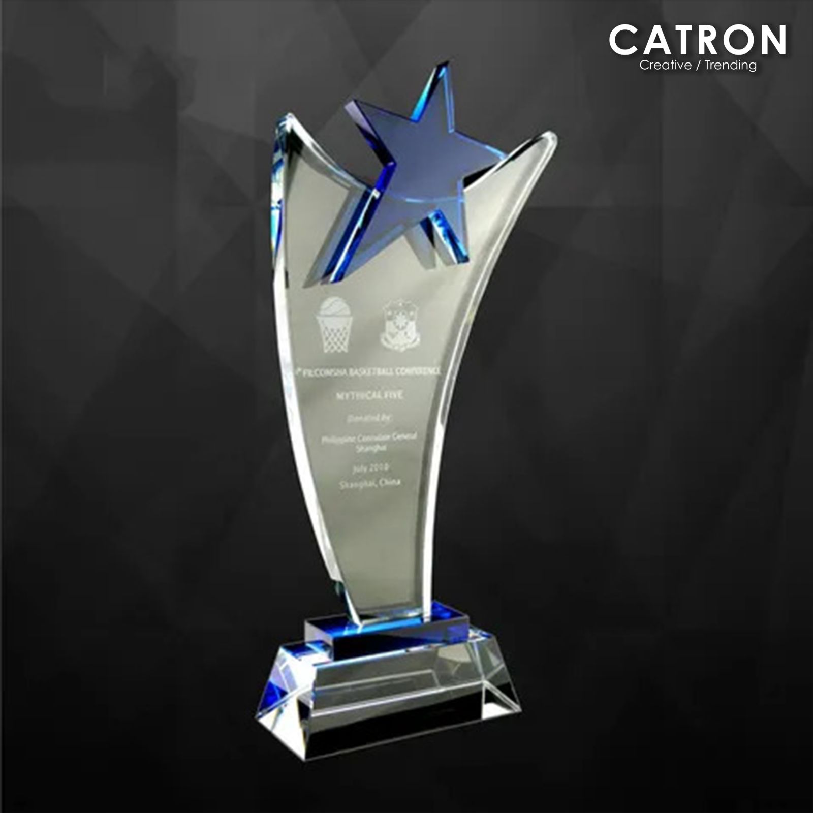 9056 - CRYSTAL TROPHY