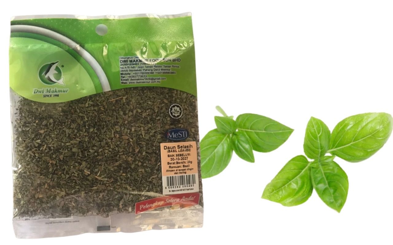 Basil Dwi Makmur Brand (OPP) 20 Grams RM4.00 X 10 Units C.Dwi Makmur