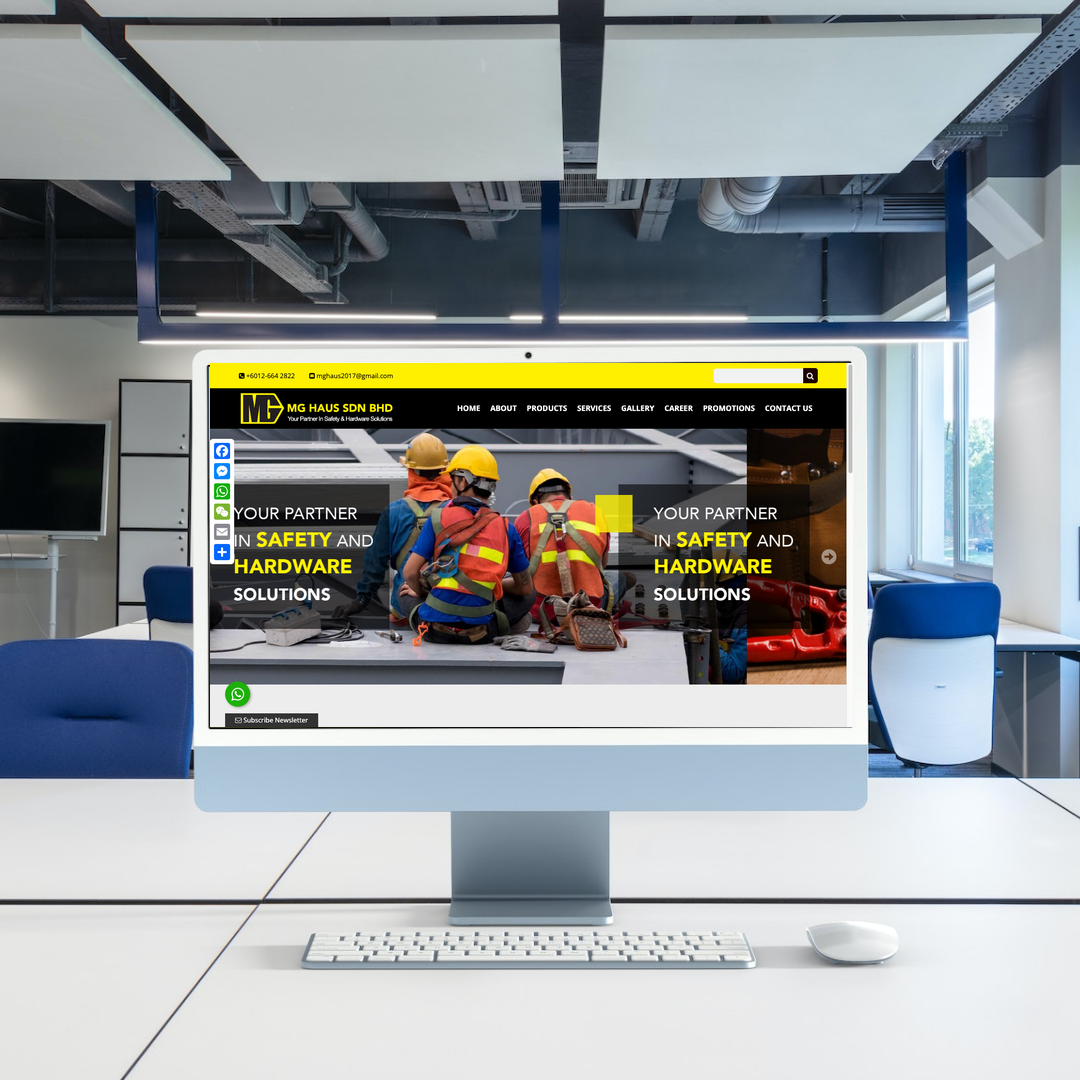 Safety Equipment Website Design & SEO | Kuala Lumpur