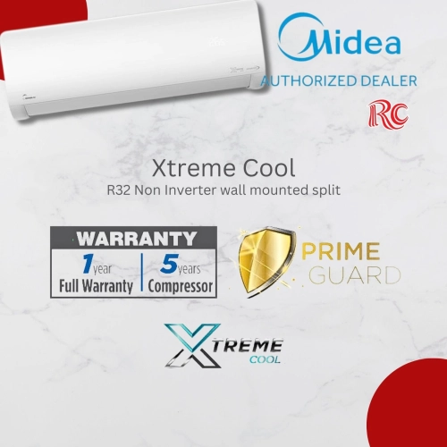 MIDEA XTREME COOL NON INVERTER WALL MOUNTED SPLIT 