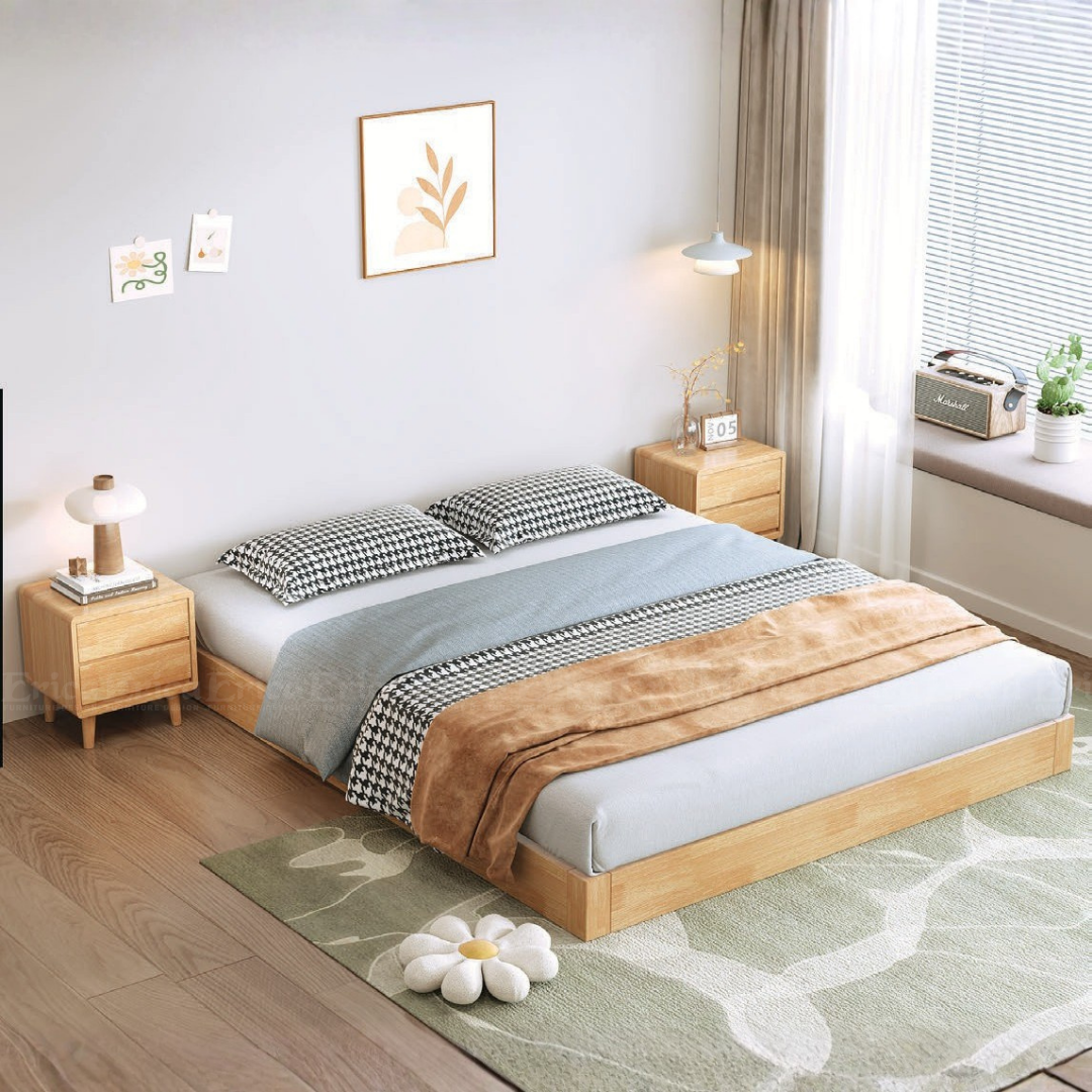BD834 - MUJI SOLID WOOD BED