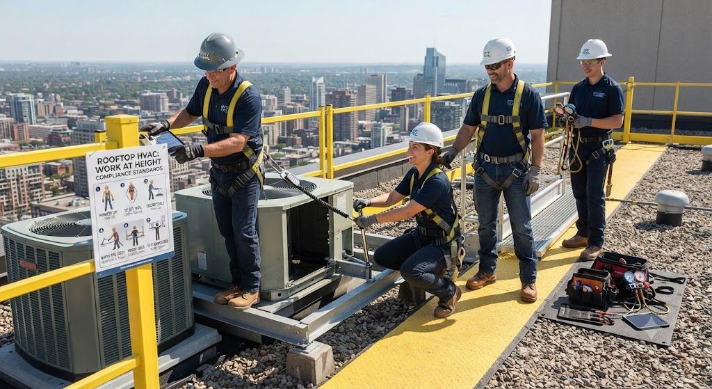 HVAC working at height compliance standards
