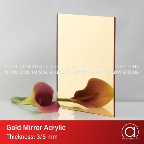 Mirror Acrylic - Gold