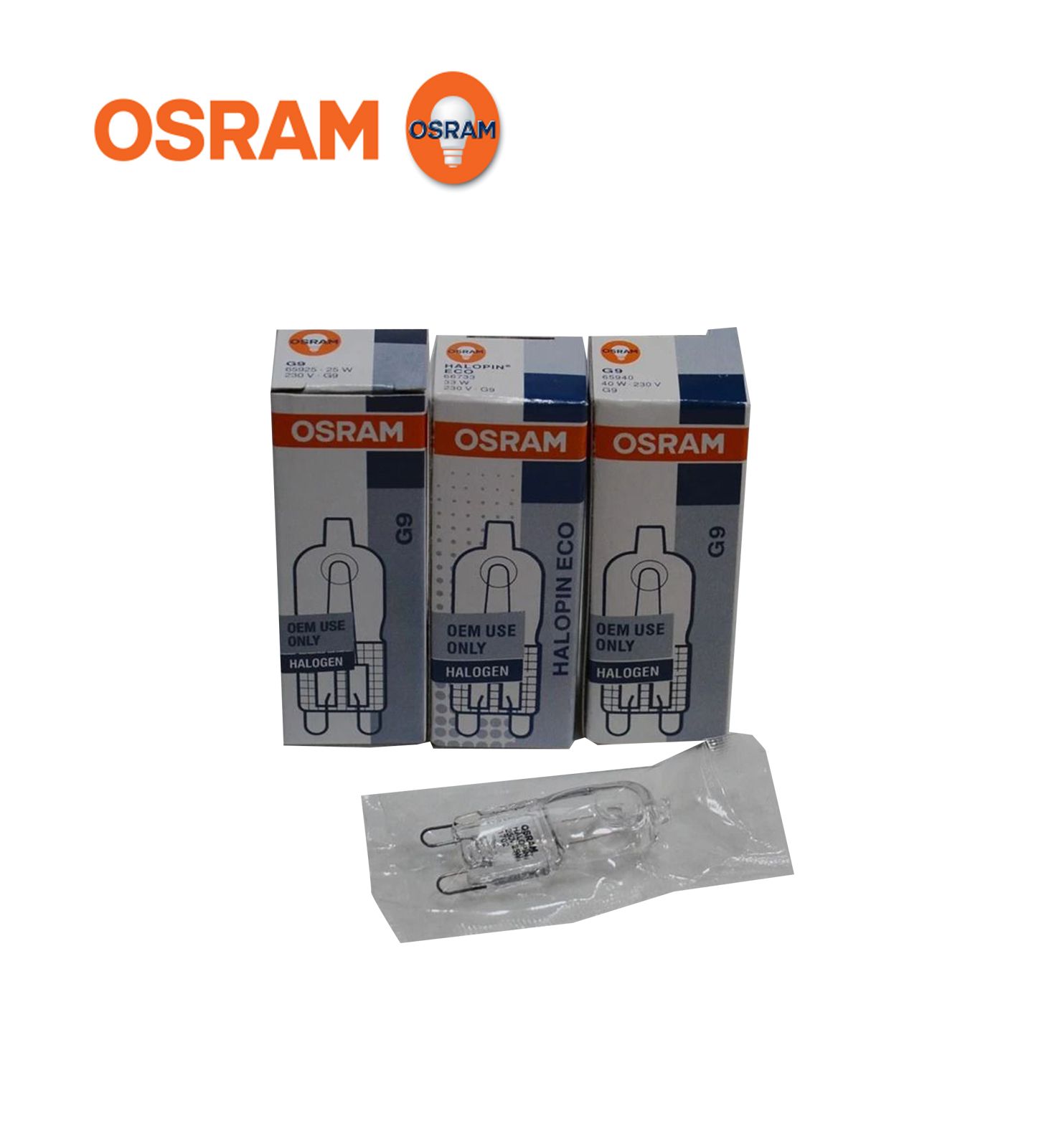 Osram Halopin 65940 G9 40w 230v Clear Bulb