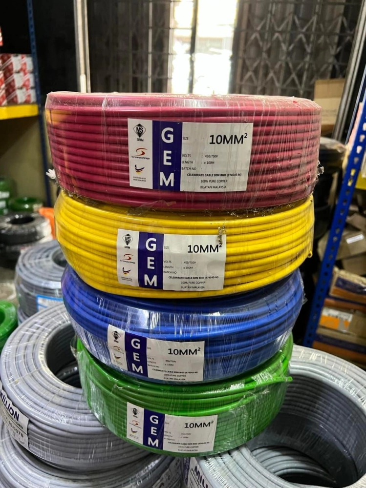 GEM 10mm Pure Copper PVC Insulated Cable (100m)