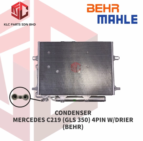 CONDENSER MERCEDES C219 (GLS 350) 4PIN W/DRIER (BEHR)